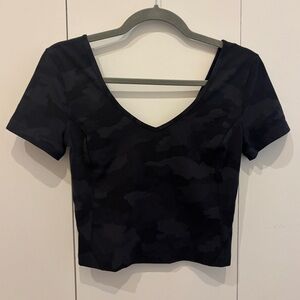 Lululemon Align Short-Sleeve Cropped Top